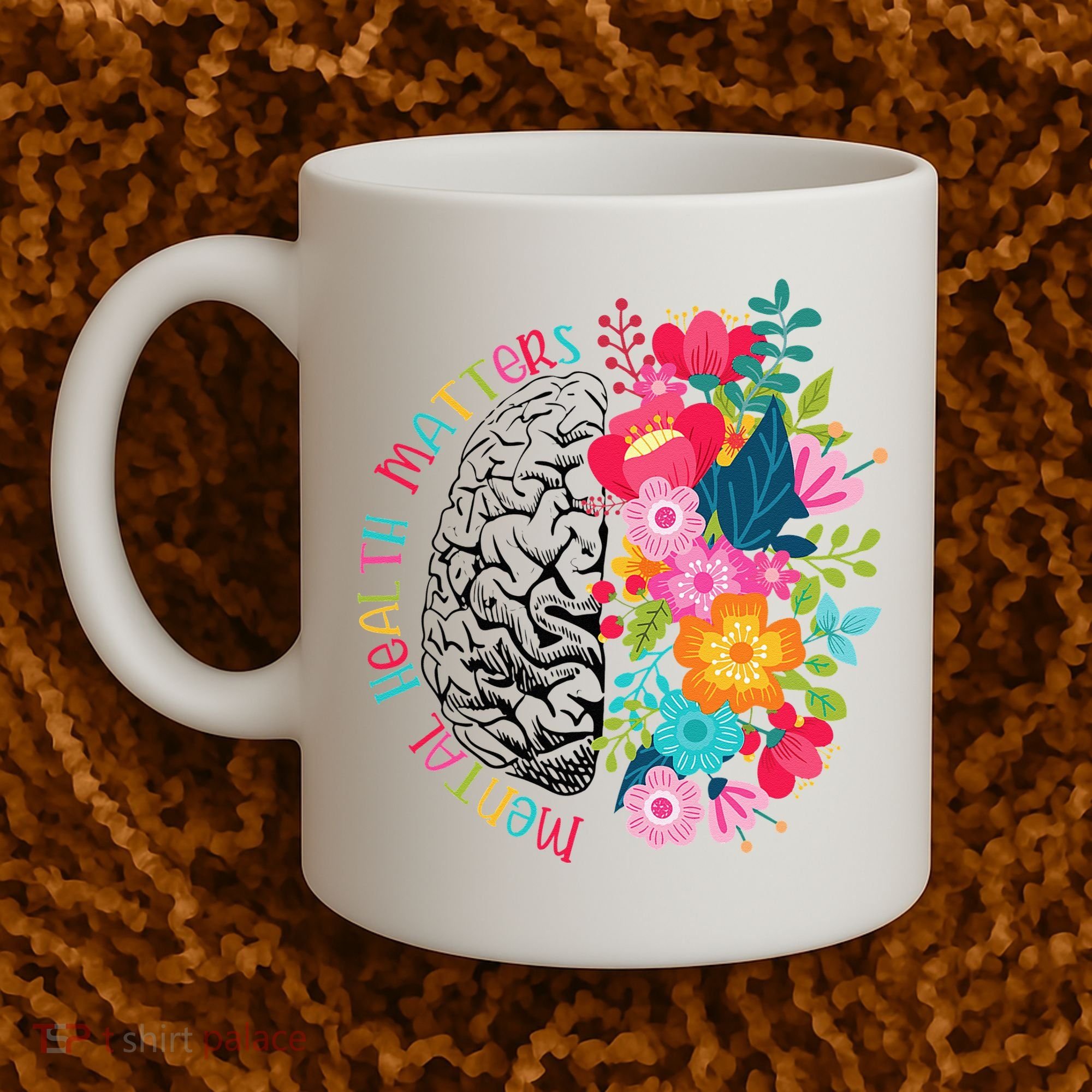 Mental Health Matters Gift Human Brain Illness Awareness Coffee Mug