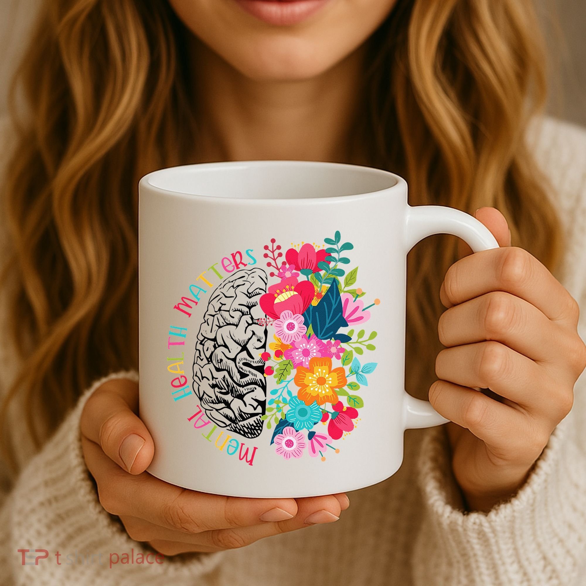 Mental Health Matters Gift Human Brain Illness Awareness Coffee Mug