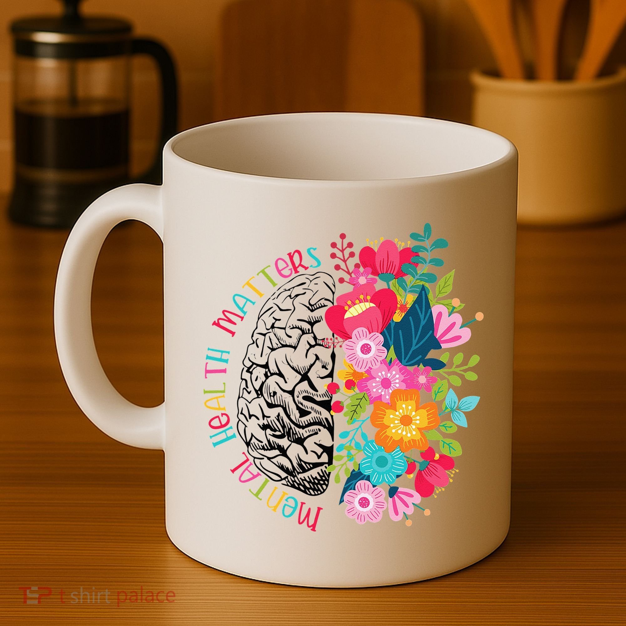 Mental Health Matters Gift Human Brain Illness Awareness Coffee Mug