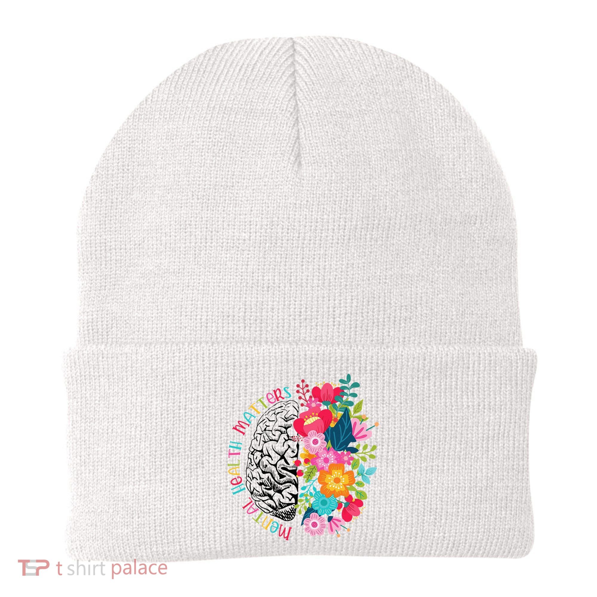 Mental Health Matters Gift Human Brain Illness Awareness Beanie
