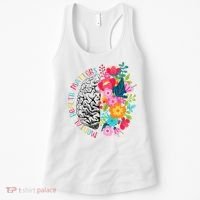 Mental Health Matters Gift Human Brain Illness Awareness Women's Tank Top thumb 0