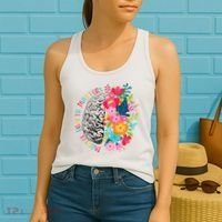 Mental Health Matters Gift Human Brain Illness Awareness Women's Tank Top thumb 2
