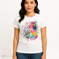 Mental Health Matters Gift Human Brain Illness Awareness Women's T-Shirt thumb 4