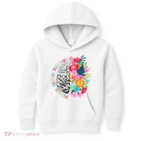 Mental Health Matters Gift Human Brain Illness Awareness Kids Hoodie thumb 0