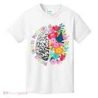 Mental Health Matters Gift Human Brain Illness Awareness Kids T-Shirt thumb 0