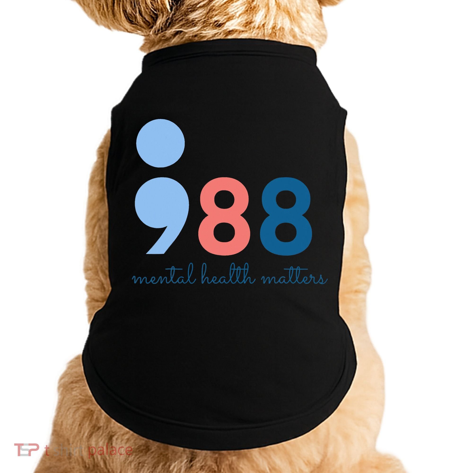 Mental Health Matters 988 Suicide Prevention Awareness Doggie Tank