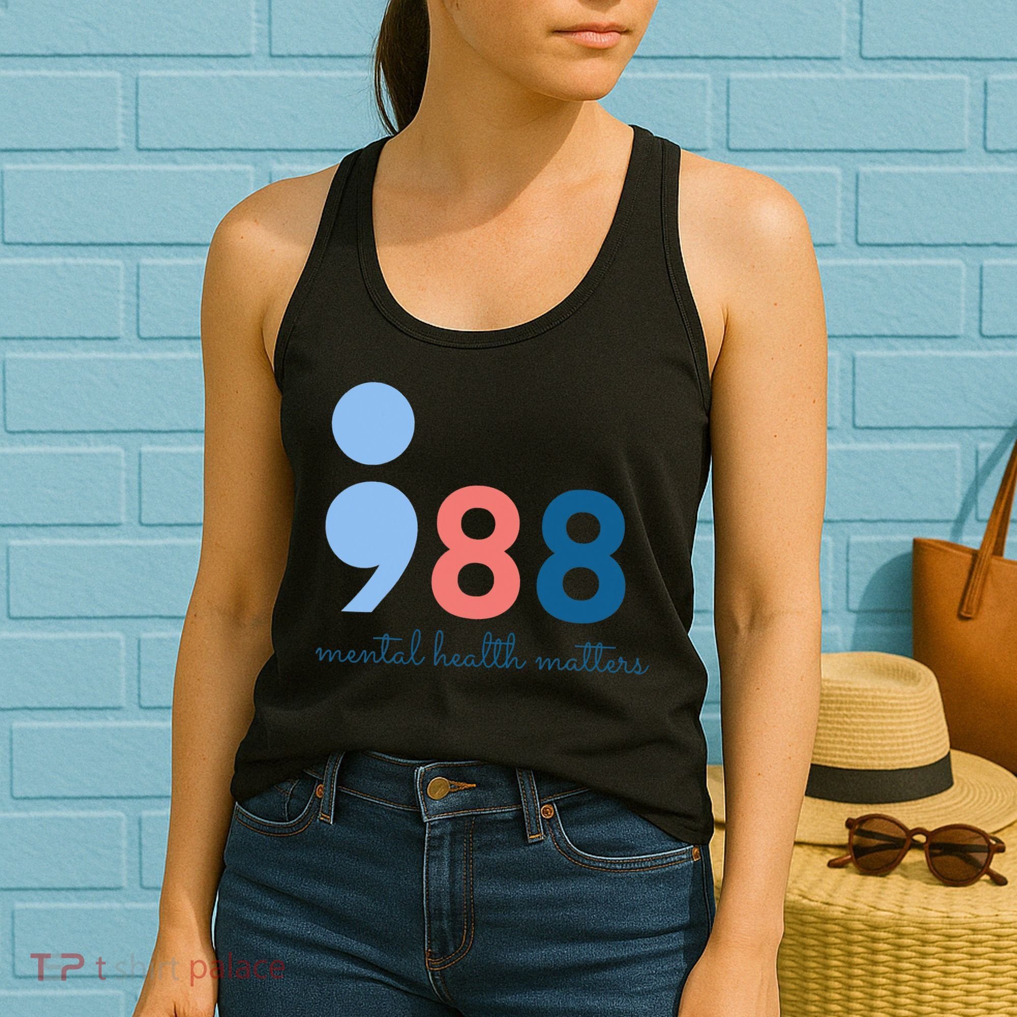 Mental Health Matters 988 Suicide Prevention Awareness Women's Tank Top