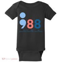 Mental Health Matters 988 Suicide Prevention Awareness Baby Bodysuit thumb 0