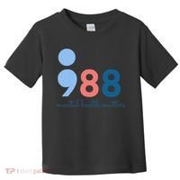 Mental Health Matters 988 Suicide Prevention Awareness Toddler T-Shirt thumb 0