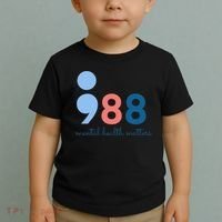 Mental Health Matters 988 Suicide Prevention Awareness Toddler T-Shirt thumb 2