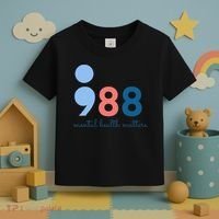 Mental Health Matters 988 Suicide Prevention Awareness Toddler T-Shirt thumb 3
