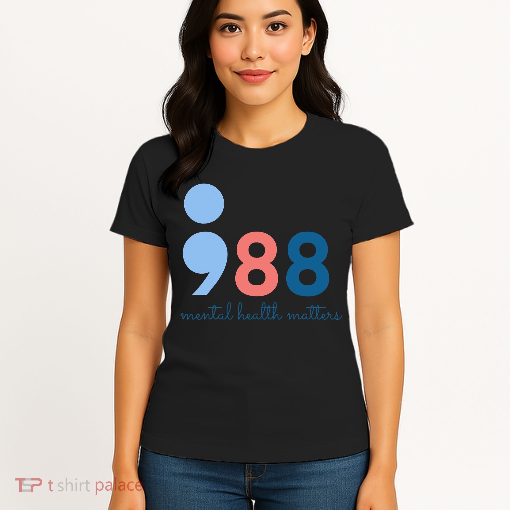 Mental Health Matters 988 Suicide Prevention Awareness Women's T-Shirt