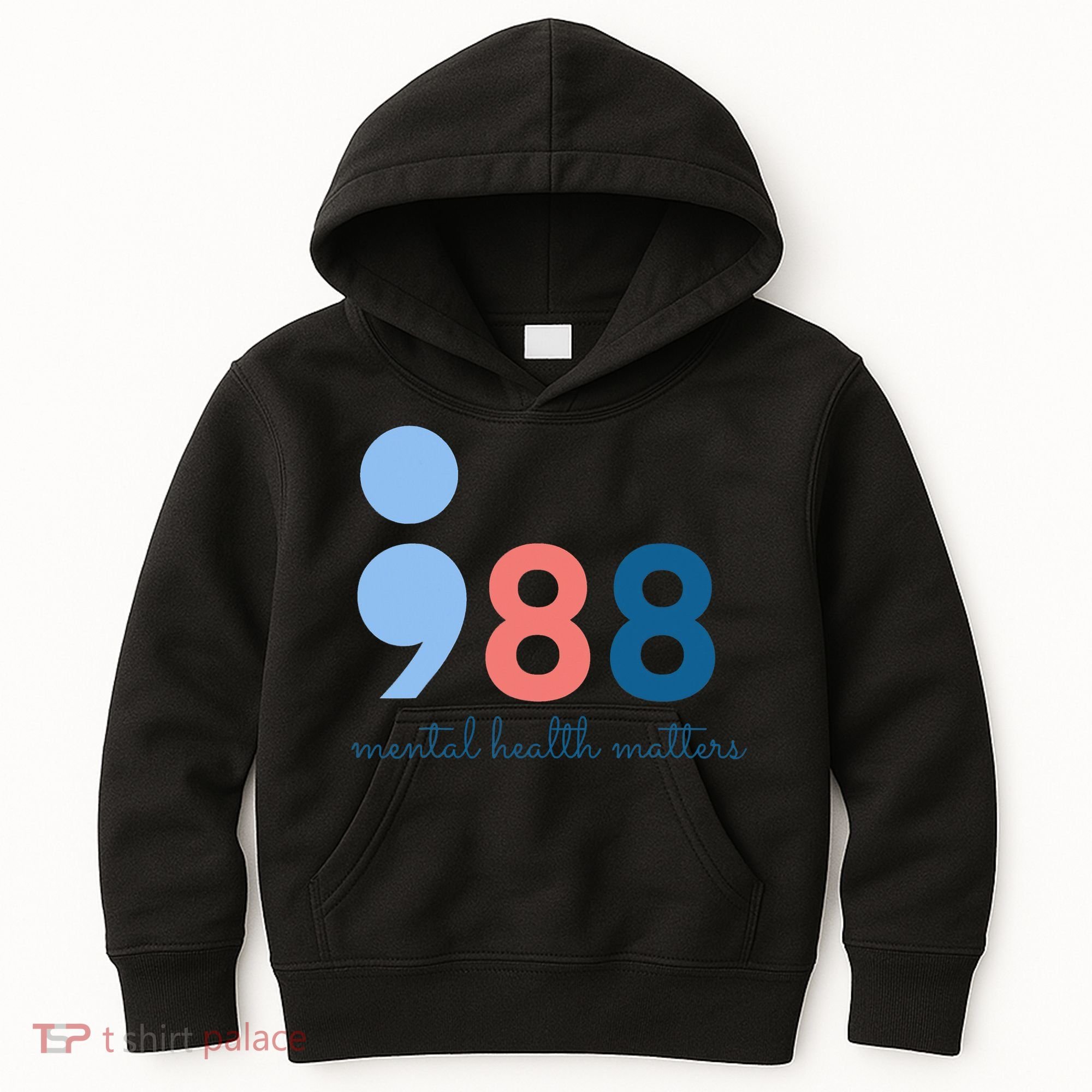 Mental Health Matters 988 Suicide Prevention Awareness Kids Hoodie