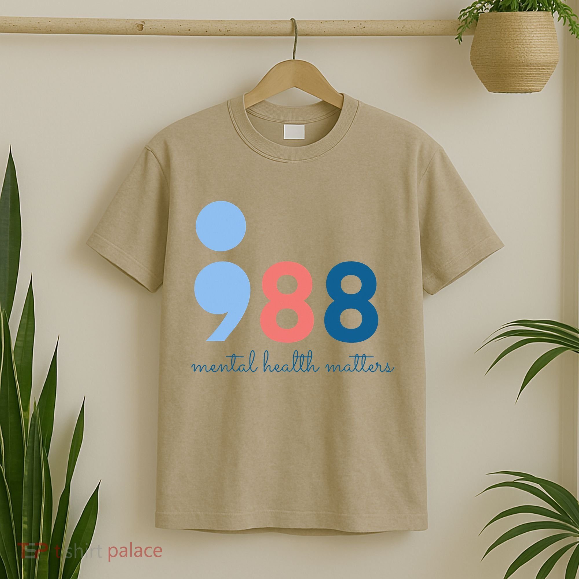 Mental Health Matters 988 Suicide Prevention Awareness T-Shirt