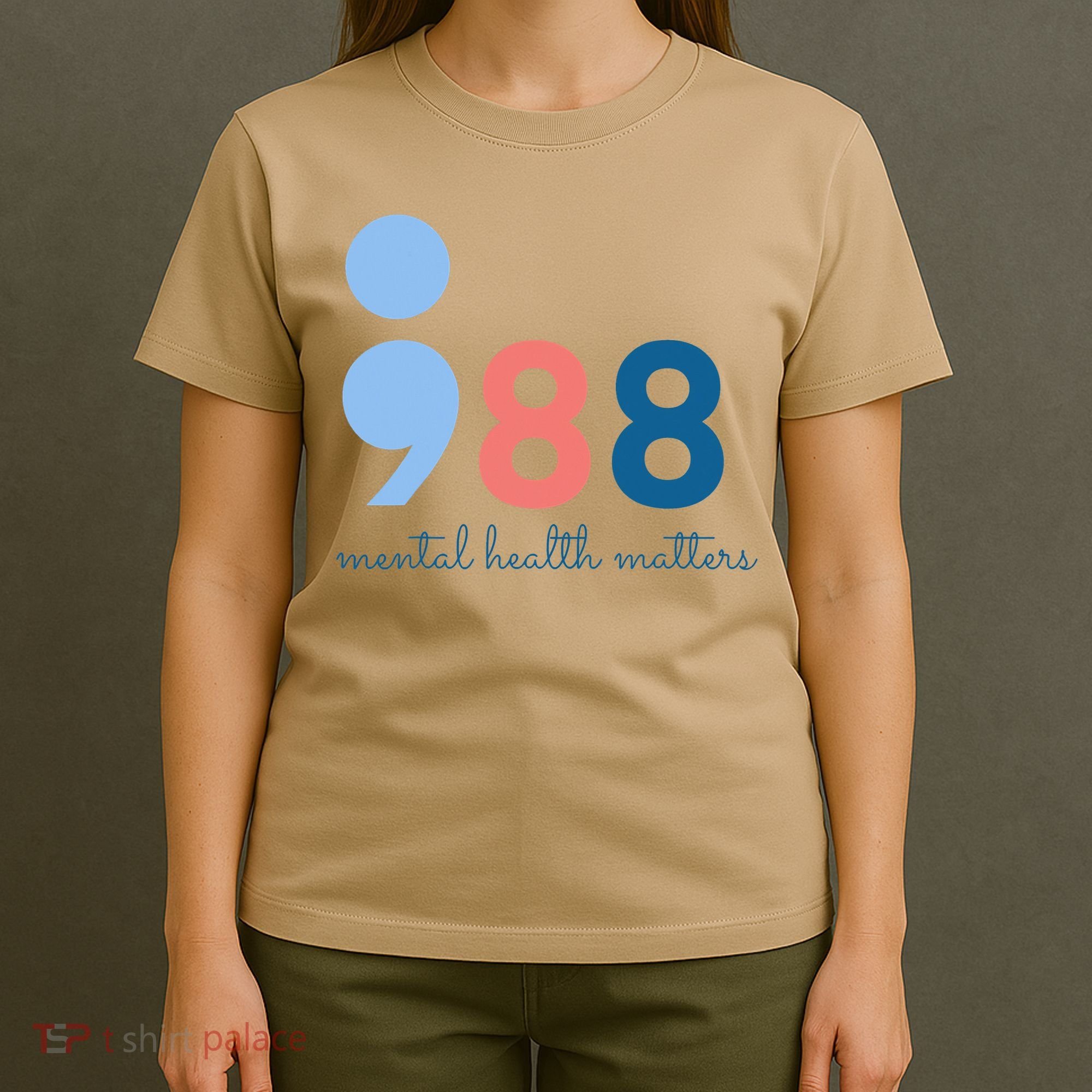 Mental Health Matters 988 Suicide Prevention Awareness T-Shirt