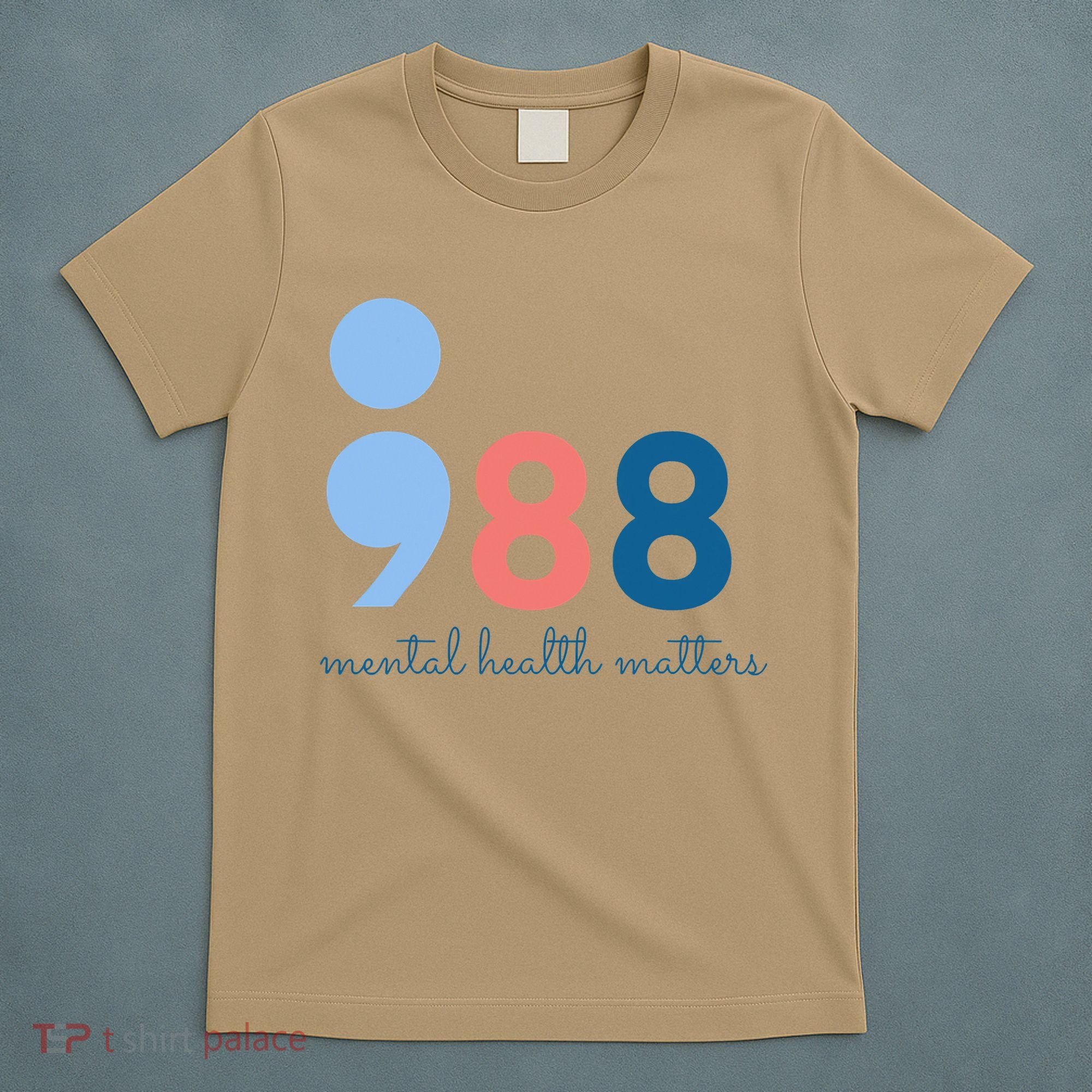 Mental Health Matters 988 Suicide Prevention Awareness T-Shirt