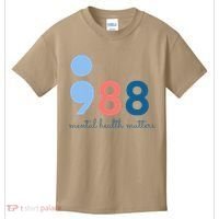 Mental Health Matters 988 Suicide Prevention Awareness Kids T-Shirt thumb 0