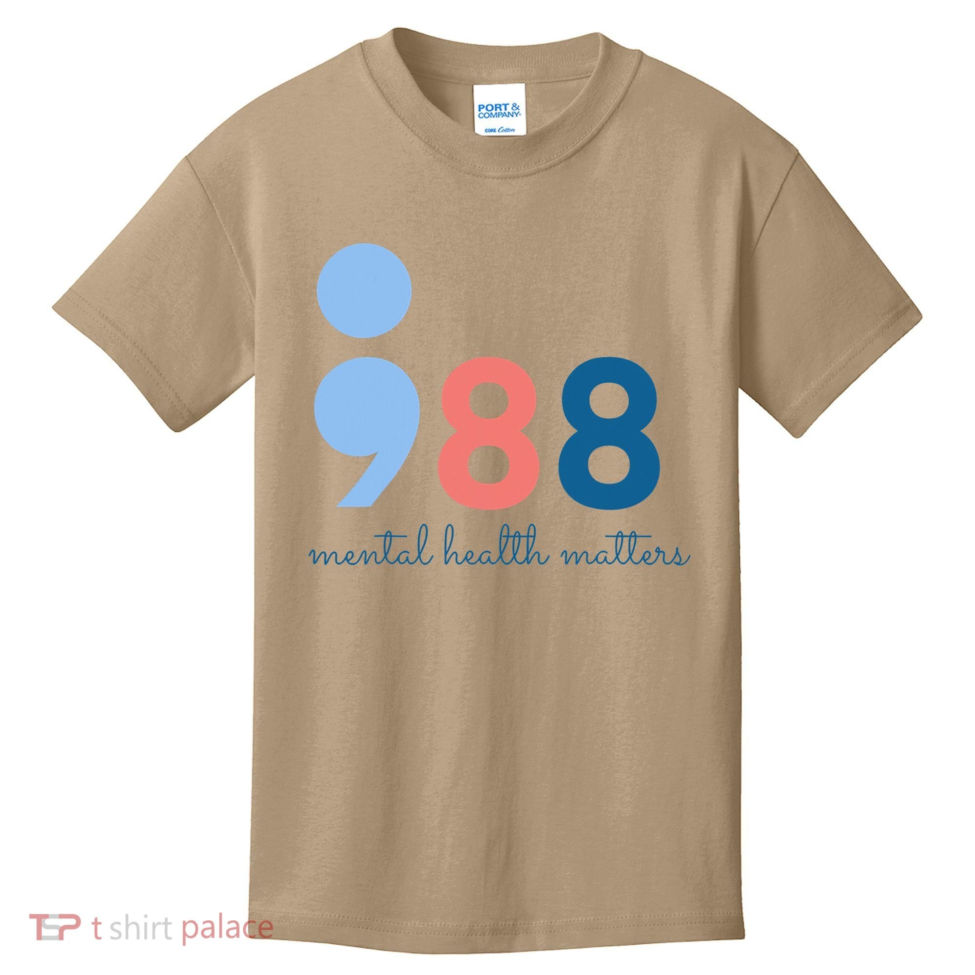 Mental Health Matters 988 Suicide Prevention Awareness Kids T-Shirt