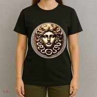 Medusa Head Myth Gorgon Snake Hair Greek Mythology Gift T-Shirt thumb 4