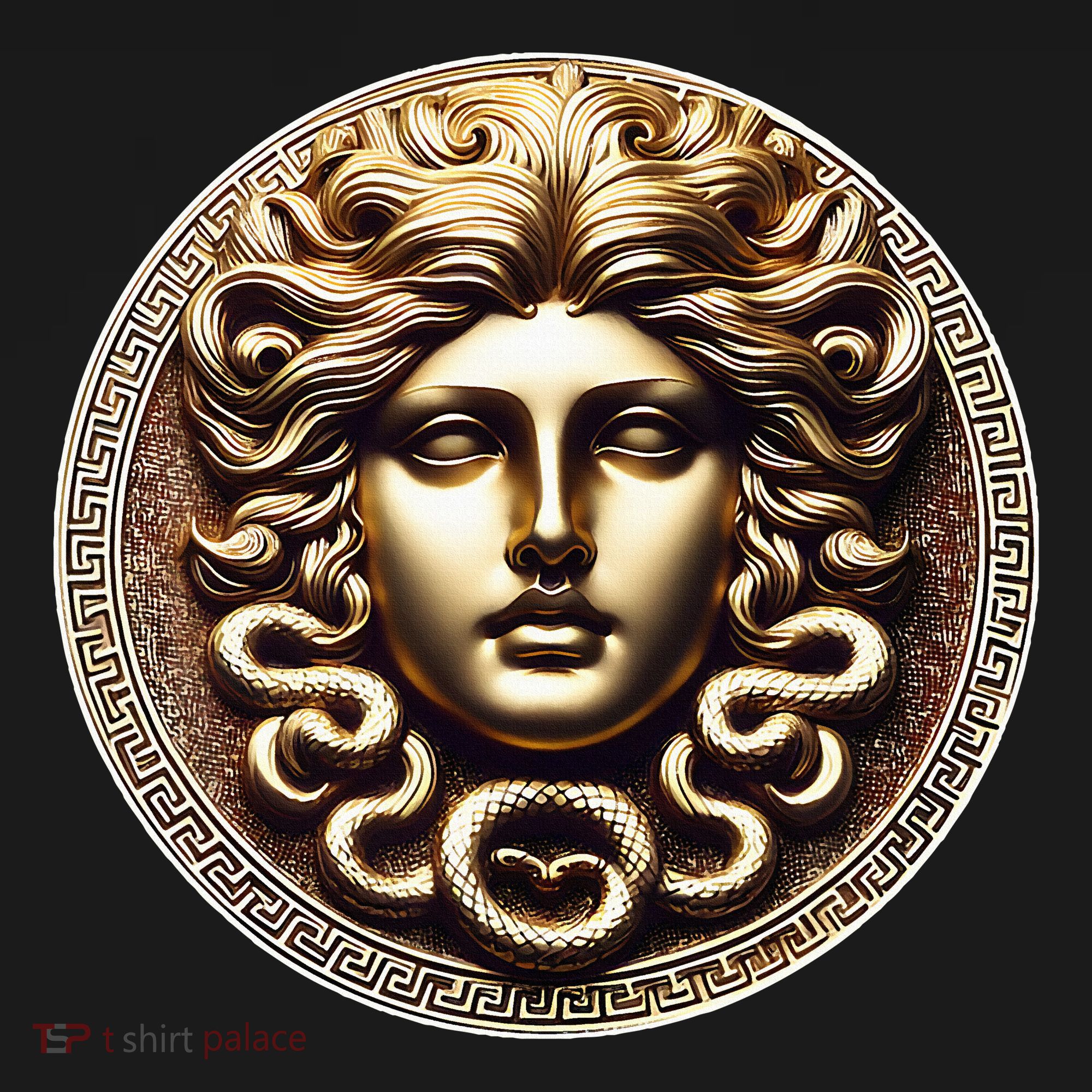 Medusa Head Myth Gorgon Snake Hair Greek Mythology Gift T-Shirt