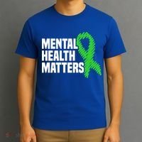 Mental Health Matters Green Ribbon Tal Health Awareness Great Gift T-Shirt thumb 3