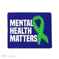 Mental Health Matters Green Ribbon Tal Health Awareness Great Gift Mousepad thumb 0