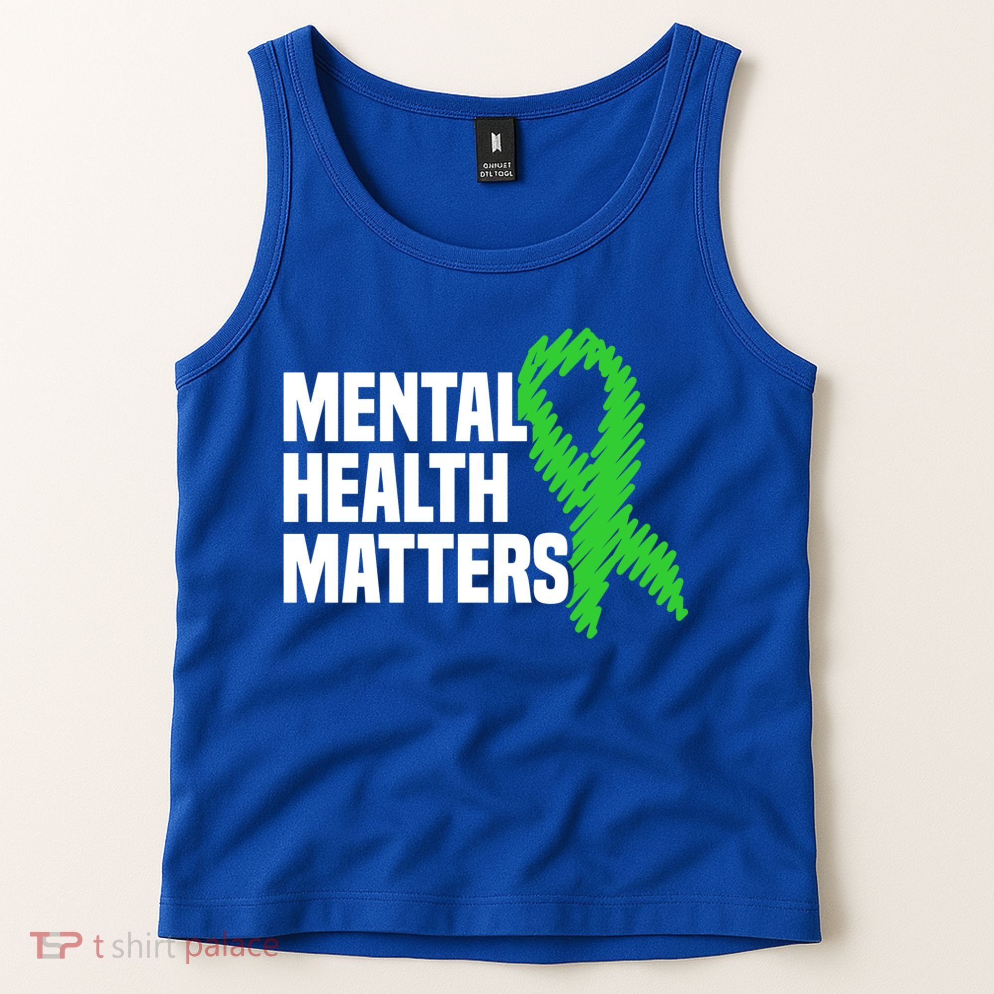 Mental Health Matters Green Ribbon Tal Health Awareness Great Gift Tank Top
