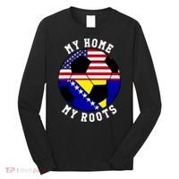 My Home My Roots Bosnia Flag Soccer Long Sleeve Shirt thumb 0