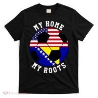 My Home My Roots Bosnia Flag Soccer T-Shirt thumb 0