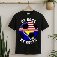 My Home My Roots Bosnia Flag Soccer T-Shirt thumb 2