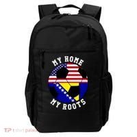 My Home My Roots Bosnia Flag Soccer Backpack thumb 0