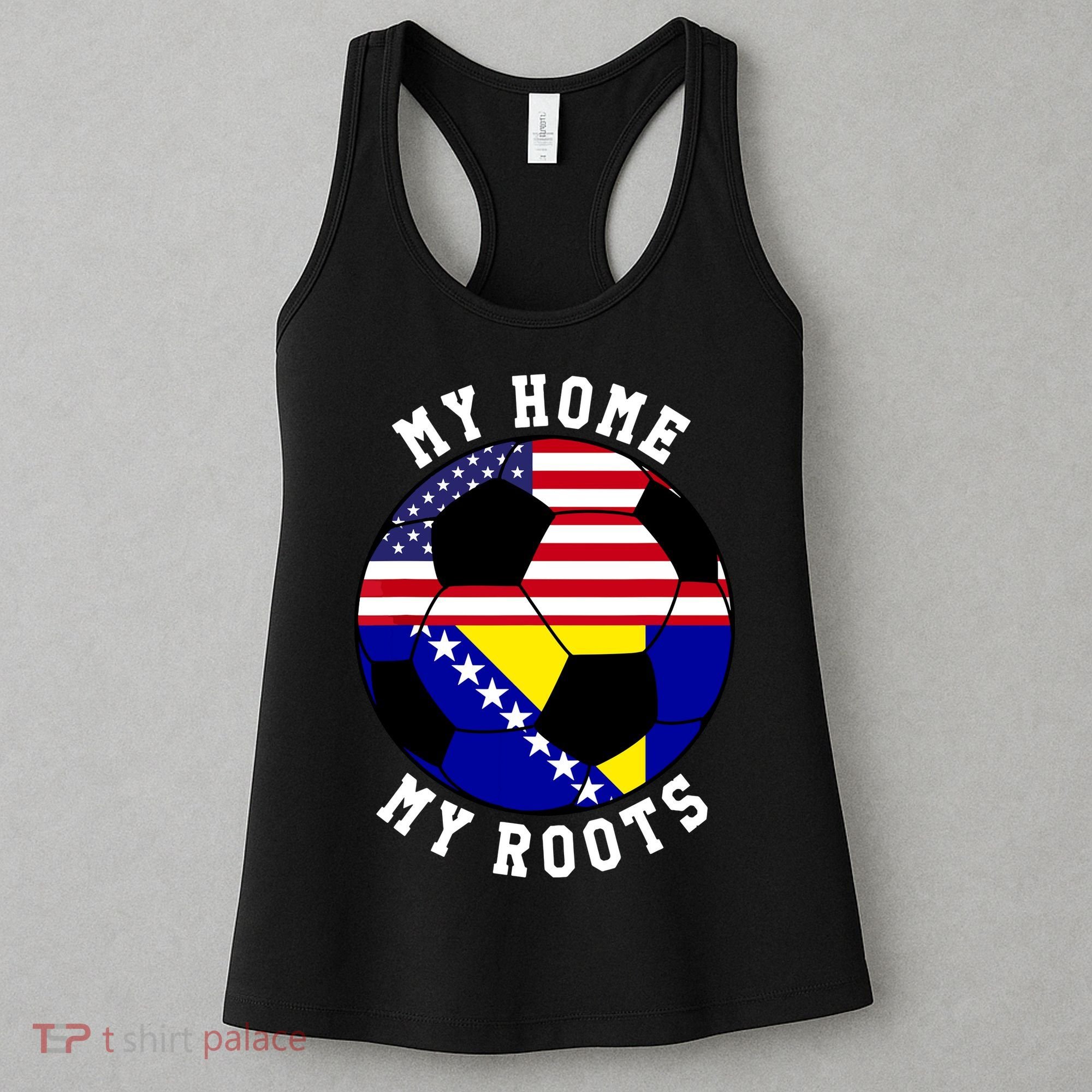 My Home My Roots Bosnia Flag Soccer Women's Tank Top