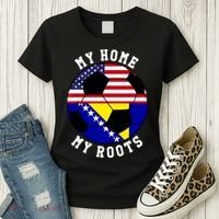 My Home My Roots Bosnia Flag Soccer Women's T-Shirt thumb 3