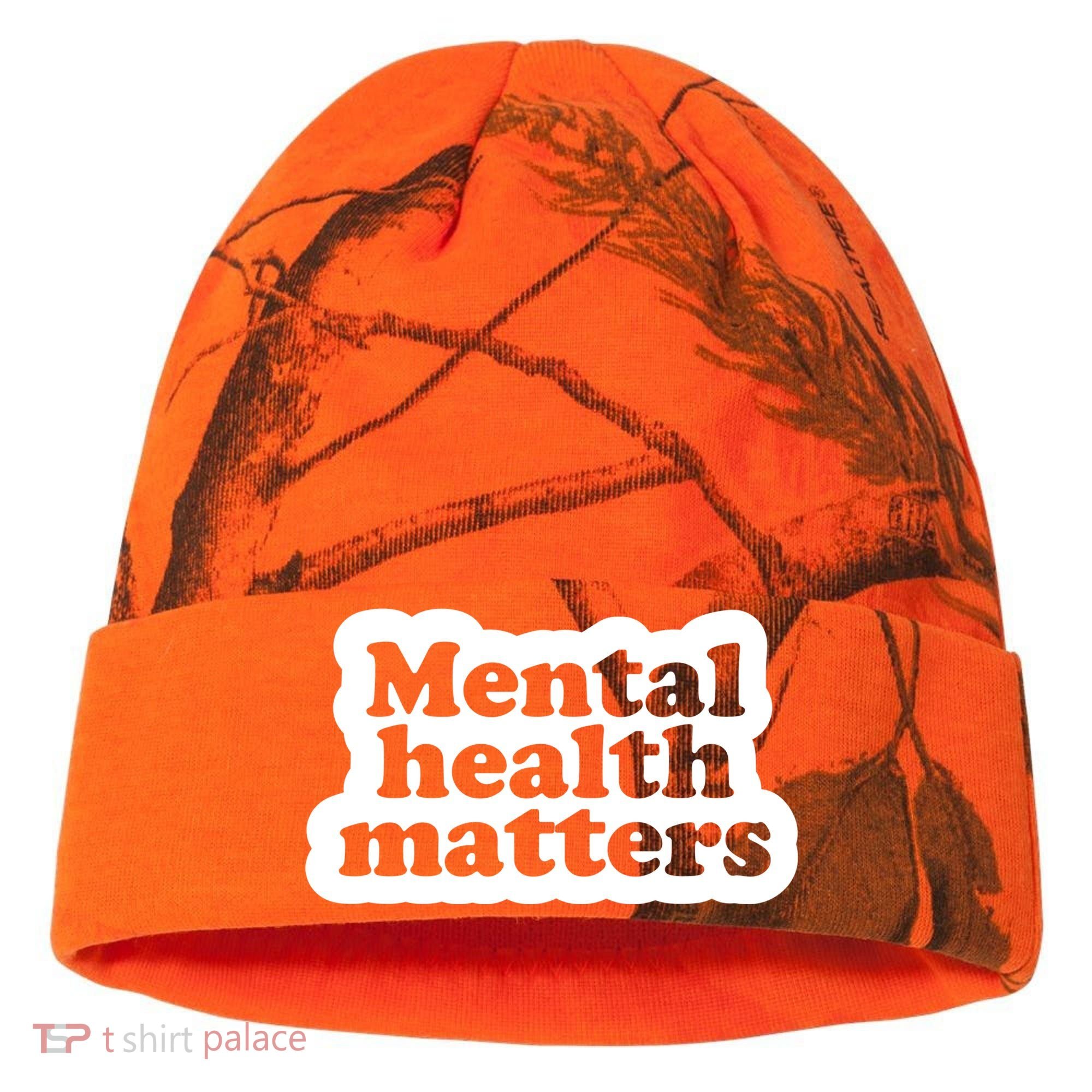 Mental Health Matters Awareness Kati Licensed 12" Camo Cuffed Beanie