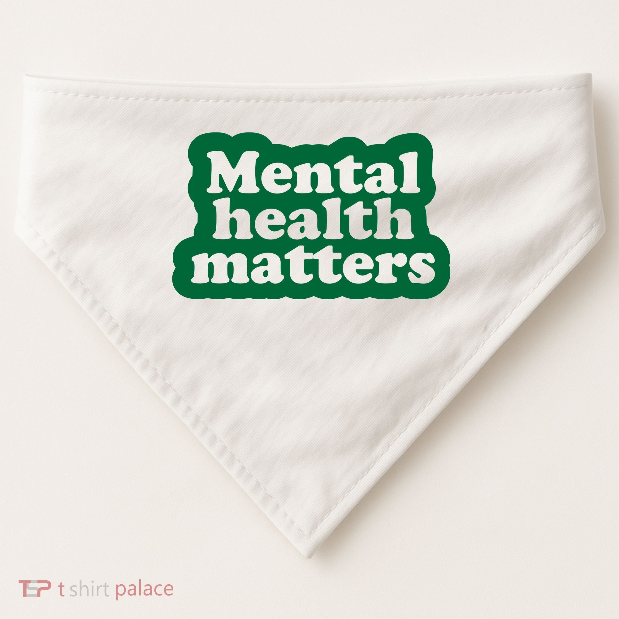 Mental Health Matters Awareness USA-Made Doggie Bandana