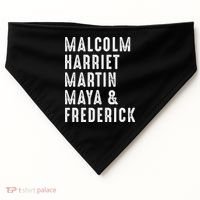 Malcolm Harriet Martin Maya Frederick Black Leaders USA-Made Doggie Bandana thumb 0