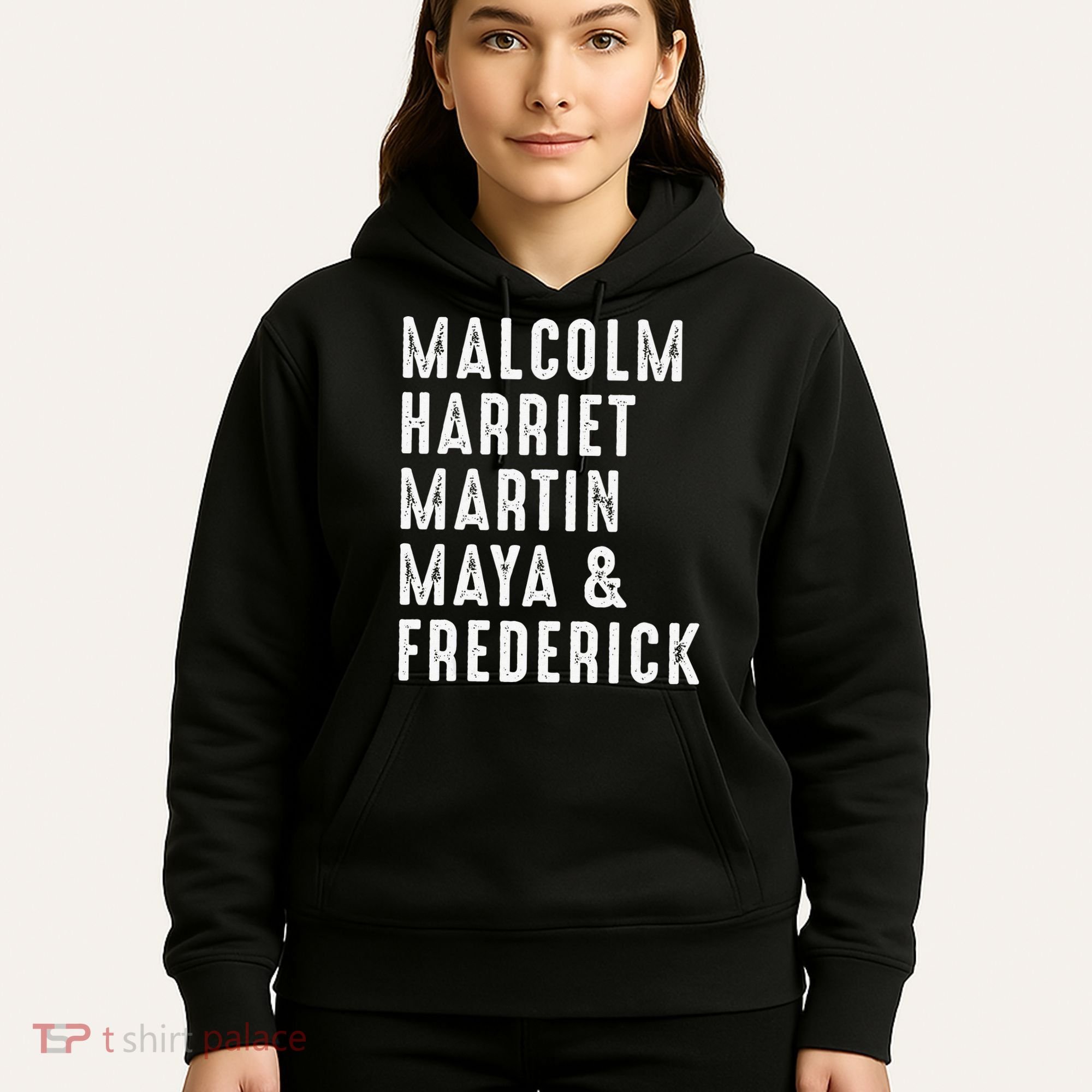 Malcolm Harriet Martin Maya Frederick Black Leaders Hoodie