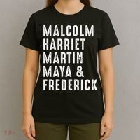Malcolm Harriet Martin Maya Frederick Black Leaders T-Shirt thumb 4