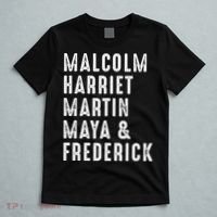 Malcolm Harriet Martin Maya Frederick Black Leaders T-Shirt thumb 5