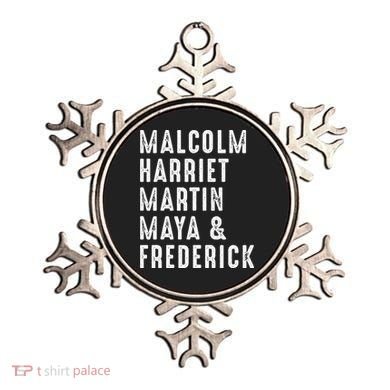 Malcolm Harriet Martin Maya Frederick Black Leaders Ornament