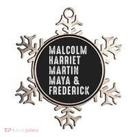 Malcolm Harriet Martin Maya Frederick Black Leaders Ornament thumb 0