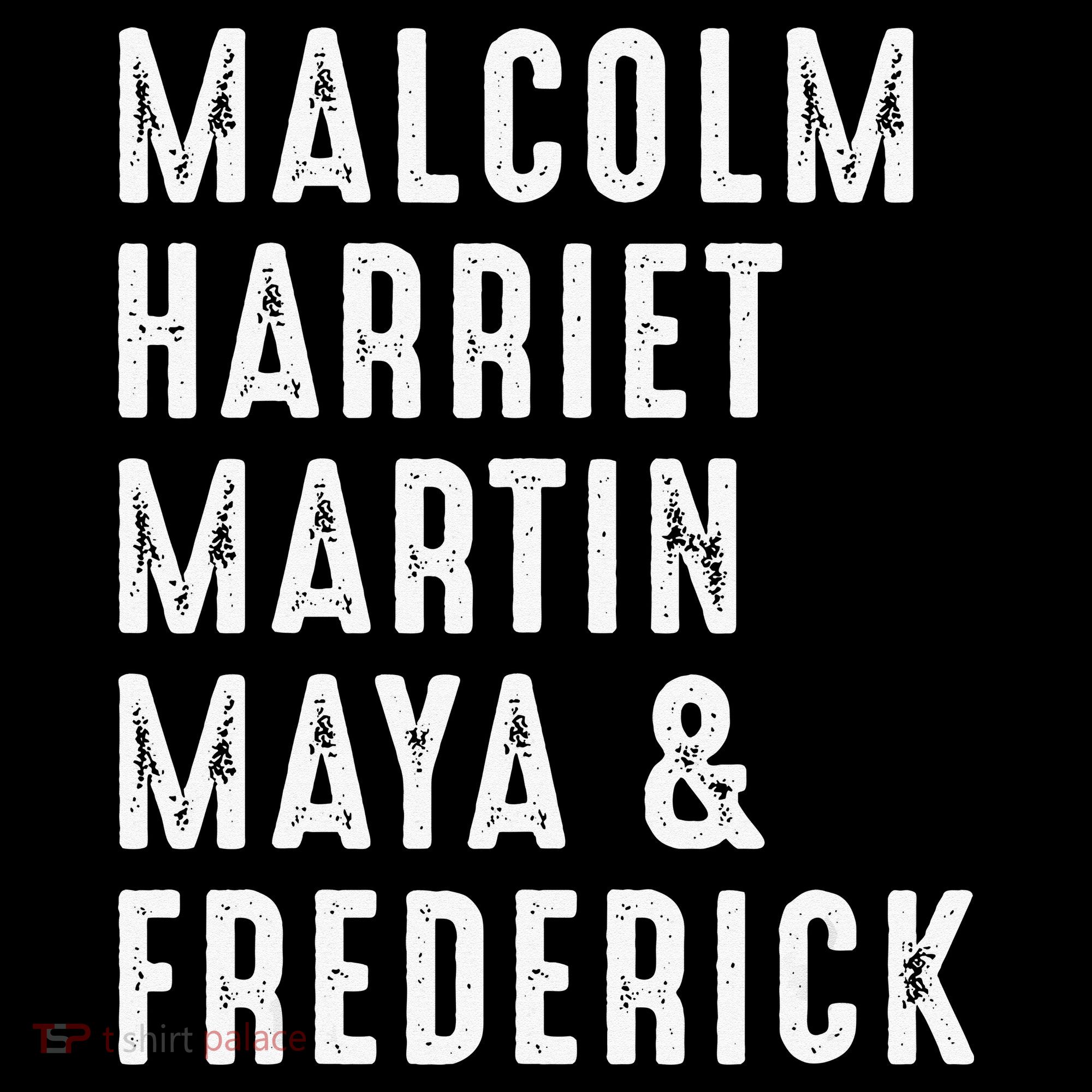 Malcolm Harriet Martin Maya Frederick Black Leaders Ornament