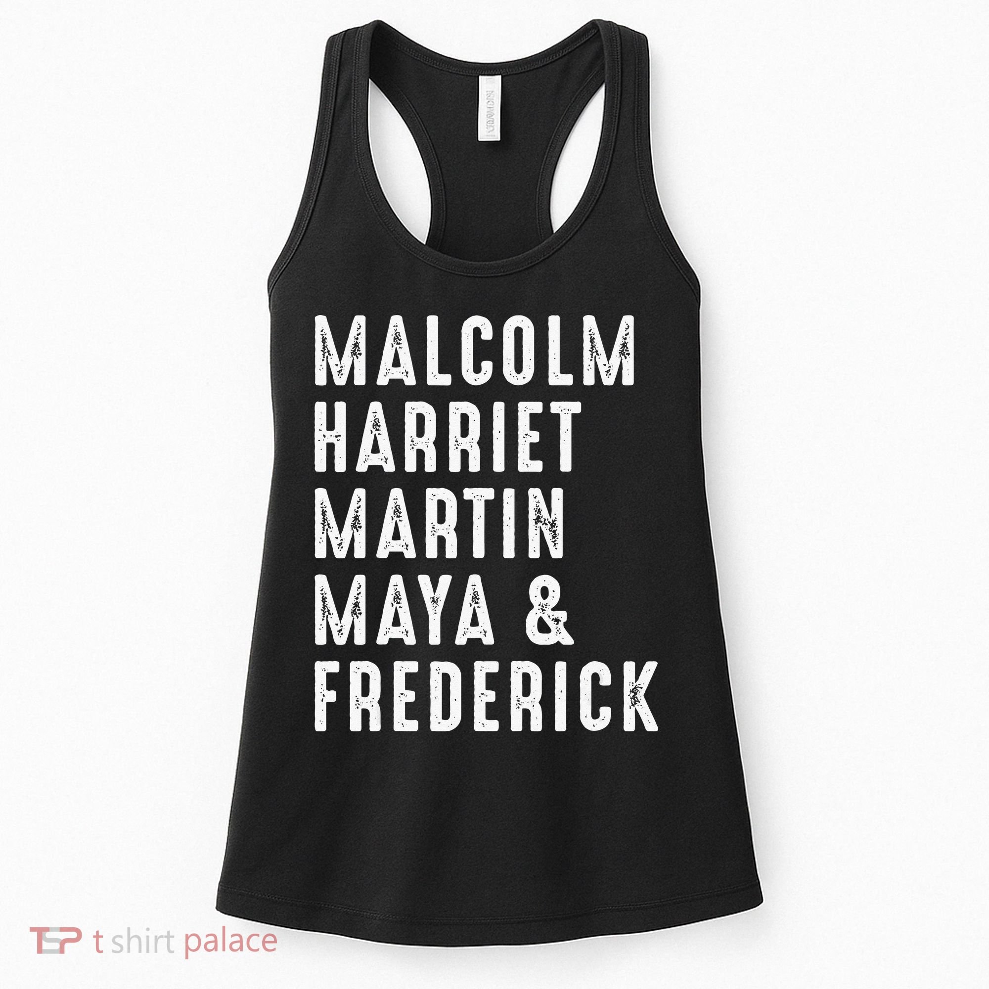 Malcolm Harriet Martin Maya Frederick Black Leaders Women's Tank Top