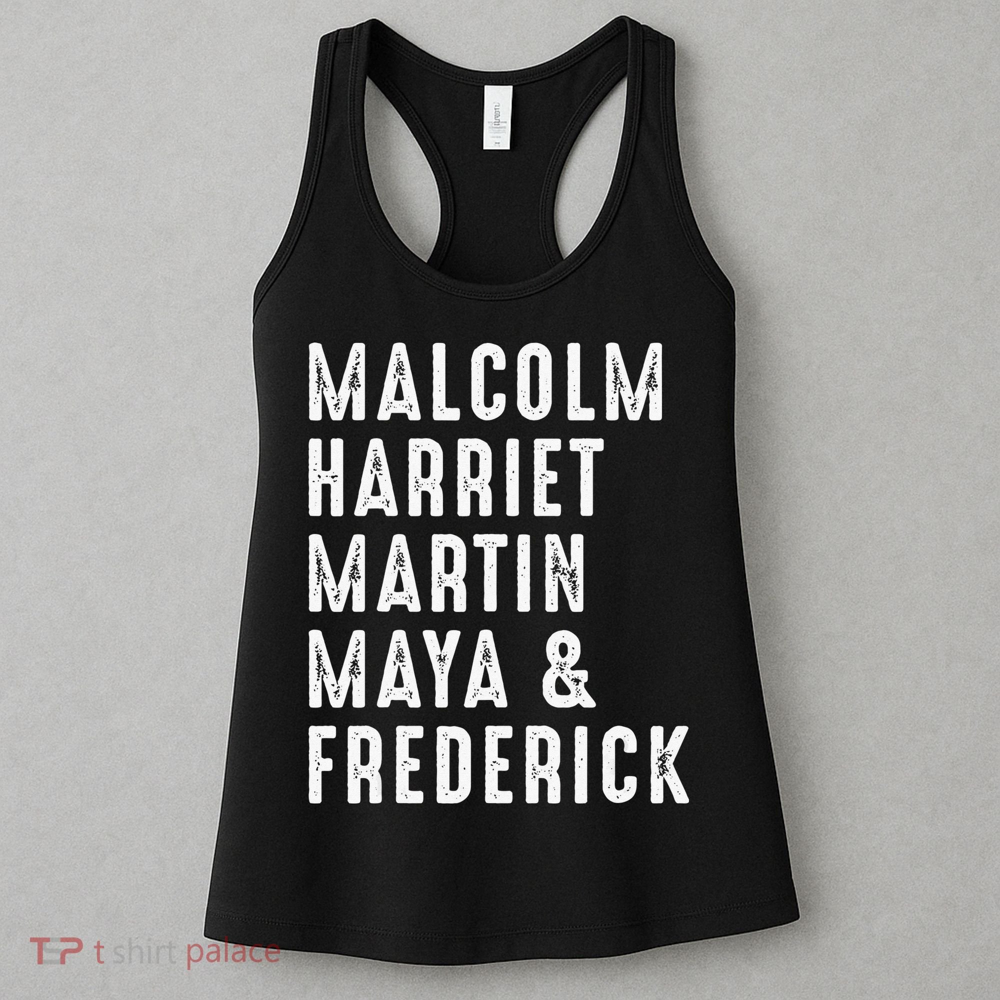 Malcolm Harriet Martin Maya Frederick Black Leaders Women's Tank Top