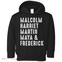Malcolm Harriet Martin Maya Frederick Black Leaders Toddler Hoodie thumb 0