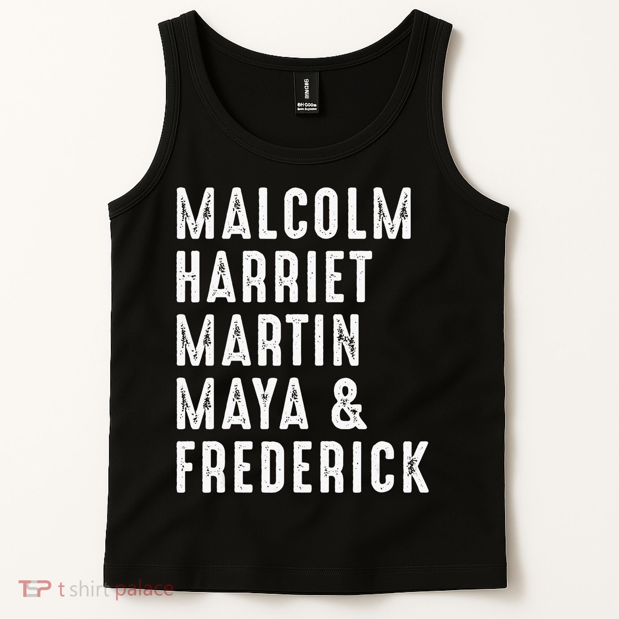 Malcolm Harriet Martin Maya Frederick Black Leaders Tank Top