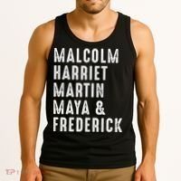 Malcolm Harriet Martin Maya Frederick Black Leaders Tank Top thumb 3
