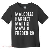 Malcolm Harriet Martin Maya Frederick Black Leaders Toddler T-Shirt thumb 0
