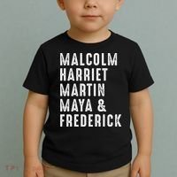 Malcolm Harriet Martin Maya Frederick Black Leaders Toddler T-Shirt thumb 2