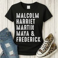 Malcolm Harriet Martin Maya Frederick Black Leaders Women's T-Shirt thumb 3